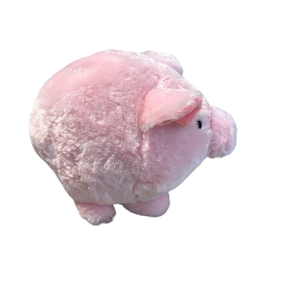 FAB NY Pink Plush Piggy Bank fStuffed Animal Coin Banks with Stopper Fuzzy - Picture 2 of 10